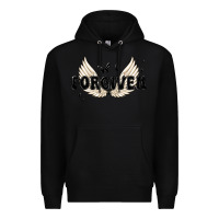 Black forgiven christian angel wings Premium Hoodie - MaliasSmallBusiness