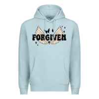 Blue Mist forgiven christian angel wings Premium Hoodie - MaliasSmallBusiness