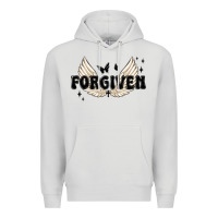 Dove Grey forgiven christian angel wings Premium Hoodie - MaliasSmallBusiness