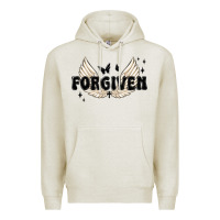 Oatmeal Heather forgiven christian angel wings Premium Hoodie - MaliasSmallBusiness