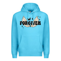 Ocean Blue forgiven christian angel wings Premium Hoodie - MaliasSmallBusiness