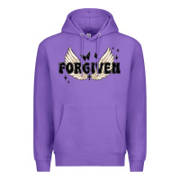 Purple forgiven christian angel wings Premium Hoodie - MaliasSmallBusiness