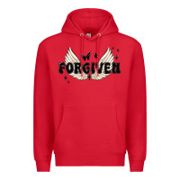 Red forgiven christian angel wings Premium Hoodie - MaliasSmallBusiness