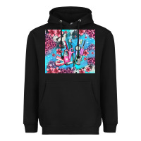 Black dentist element with flowers Heavyweight Hoodie - AdoDesignShop