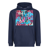 Navy dentist element with flowers Heavyweight Hoodie - AdoDesignShop