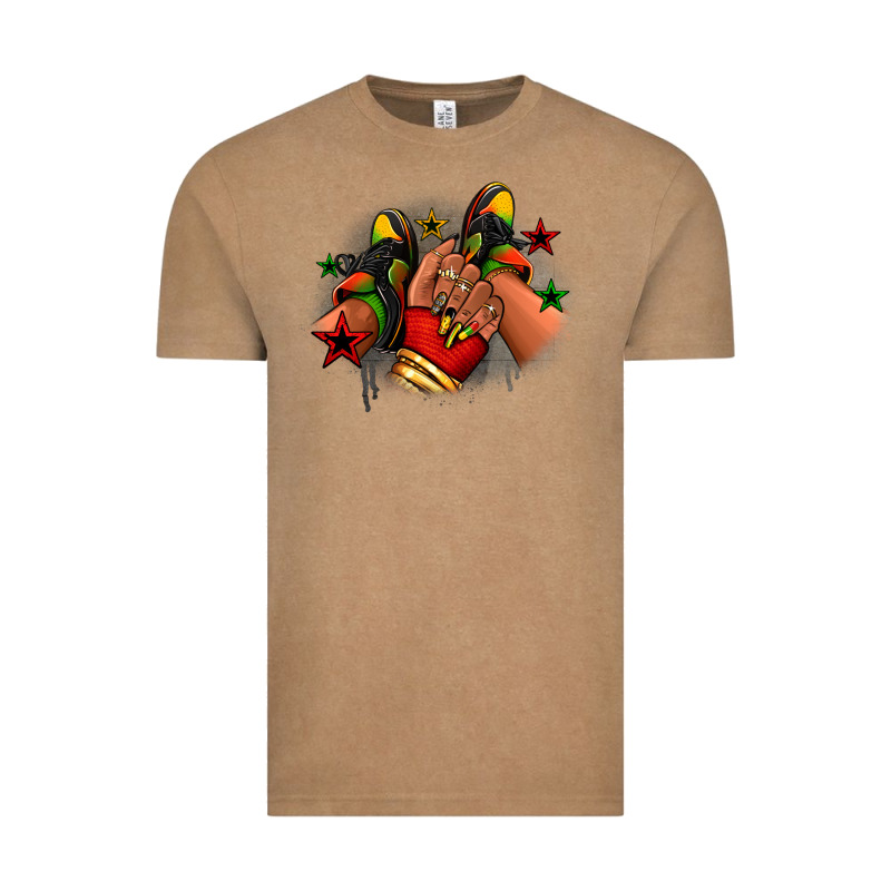 Juneteenth Black Girl Sneakers Vintage Tee by RanaPortraitStore | Teevron
