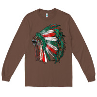 Chestnut mexican flag indian headdress Long Sleeve Tee - RanaPortraitStore