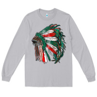 Moon Dust mexican flag indian headdress Long Sleeve Tee - RanaPortraitStore