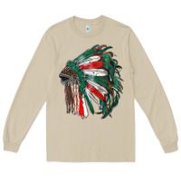 Mushroom mexican flag indian headdress Long Sleeve Tee - RanaPortraitStore