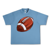 Pebble Blue football Urban Heavy Tee - texasbilliewilder