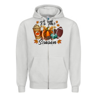 Dove Grey tis the season Zipper Hoodie - RacoonDesign