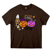Chocolate Brown Fab Boo Lous Heavy Core Tee - CowhideDigitalArt