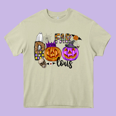 Fab Boo Lous Heavy Core Tee Designed By Cowhidedigitalart