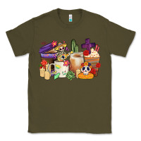 Army Green mexican dia de los muertos coffee cups Classic Tee - CTS Tumbler Store