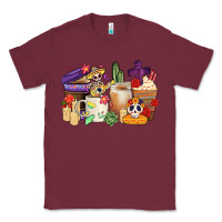 Burgundy mexican dia de los muertos coffee cups Classic Tee - CTS Tumbler Store