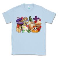 Dusty Blue mexican dia de los muertos coffee cups Classic Tee - CTS Tumbler Store