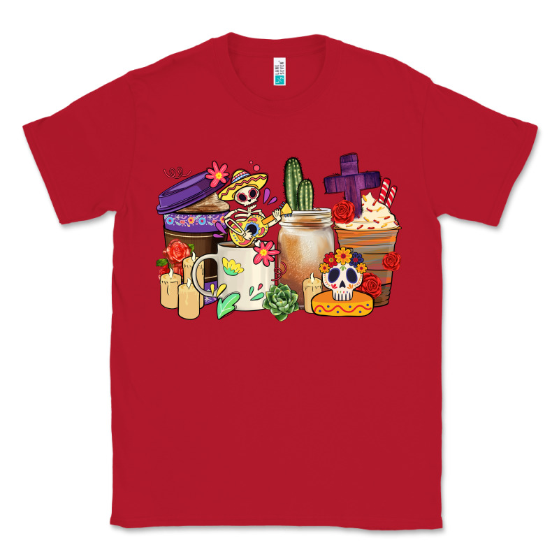 Mexican Dia De Los Muertos Coffee Cups Classic Tee by CTS Tumbler Store | Teevron
