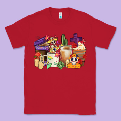 Mexican Dia De Los Muertos Coffee Cups Classic Tee Designed By Cts Tumbler Store