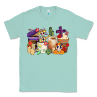 Seafoam mexican dia de los muertos coffee cups Classic Tee - CTS Tumbler Store