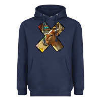 Navy farm life alphabet lowercase letters x Heavyweight Hoodie - BundleAndBundleShop