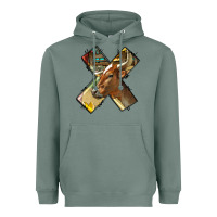 Sage farm life alphabet lowercase letters x Heavyweight Hoodie - BundleAndBundleShop