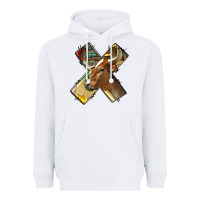 White farm life alphabet lowercase letters x Heavyweight Hoodie - BundleAndBundleShop
