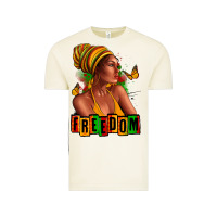 Vintage Arctic Juneteenth freedom afro woman Vintage Tee - RanaPortraitStore