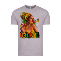 Vintage Zinc Juneteenth freedom afro woman Vintage Tee - RanaPortraitStore