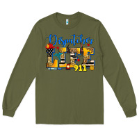 Army Green dispatcher life Long Sleeve Tee - Zillion Design Studio