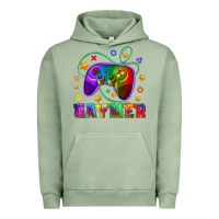 Pigment Oil Green Western Gaymer Urban Hoodie - BundleAndBundleShop