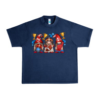 Navy football gnome with element Urban Heavy Tee - texasbilliewilder