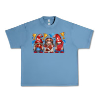 Pebble Blue football gnome with element Urban Heavy Tee - texasbilliewilder