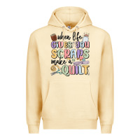 Pina Colada when life gives you scraps make a quilt Premium Hoodie - MaliasSmallBusiness