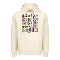 Tofu when life gives you scraps make a quilt Premium Hoodie - MaliasSmallBusiness