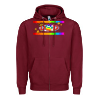 Burgundy lgbtq dad  libbey glass Zipper Hoodie - HRA Design Shop
