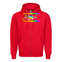 Red lgbtq dad  libbey glass Zipper Hoodie - HRA Design Shop