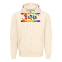 Sandshell lgbtq dad  libbey glass Zipper Hoodie - HRA Design Shop