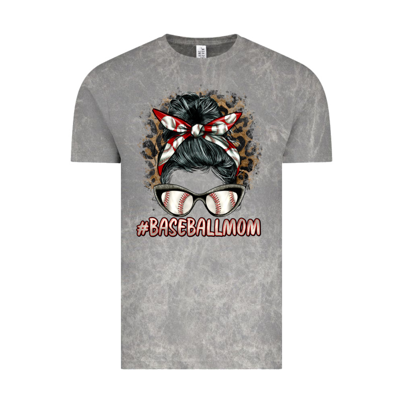 Baseballmom Messy Bun Vintage Tee by BarkalooDesign | Teevron