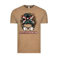 Vintage Coffee baseballmom messy bun Vintage Tee - BarkalooDesign