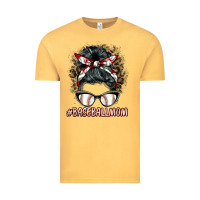 Vintage Mustard baseballmom messy bun Vintage Tee - BarkalooDesign