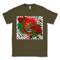 Army Green mexican flag and roses Classic Tee - CTS Tumbler Store