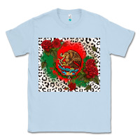 Dusty Blue mexican flag and roses Classic Tee - CTS Tumbler Store