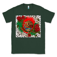 Sports Green mexican flag and roses Classic Tee - CTS Tumbler Store