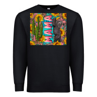 Black western mama with baby bear Premium Sweatshirt - Artiststas