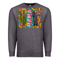 Charcoal Heather western mama with baby bear Premium Sweatshirt - Artiststas