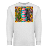 Oatmeal Heather western mama with baby bear Premium Sweatshirt - Artiststas