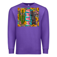 Purple western mama with baby bear Premium Sweatshirt - Artiststas