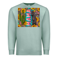 Seafoam western mama with baby bear Premium Sweatshirt - Artiststas