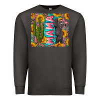 Smoke western mama with baby bear Premium Sweatshirt - Artiststas