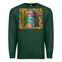 Sports Green western mama with baby bear Premium Sweatshirt - Artiststas